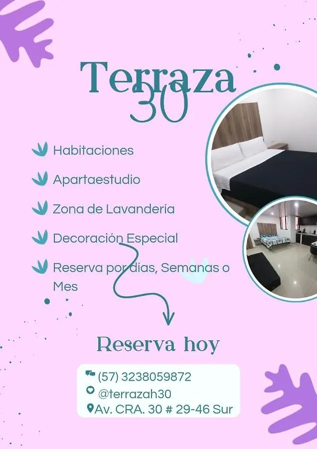 Terraza30 Aparta Suites Av Cra Treinta Sur Bogotá Aparthotel